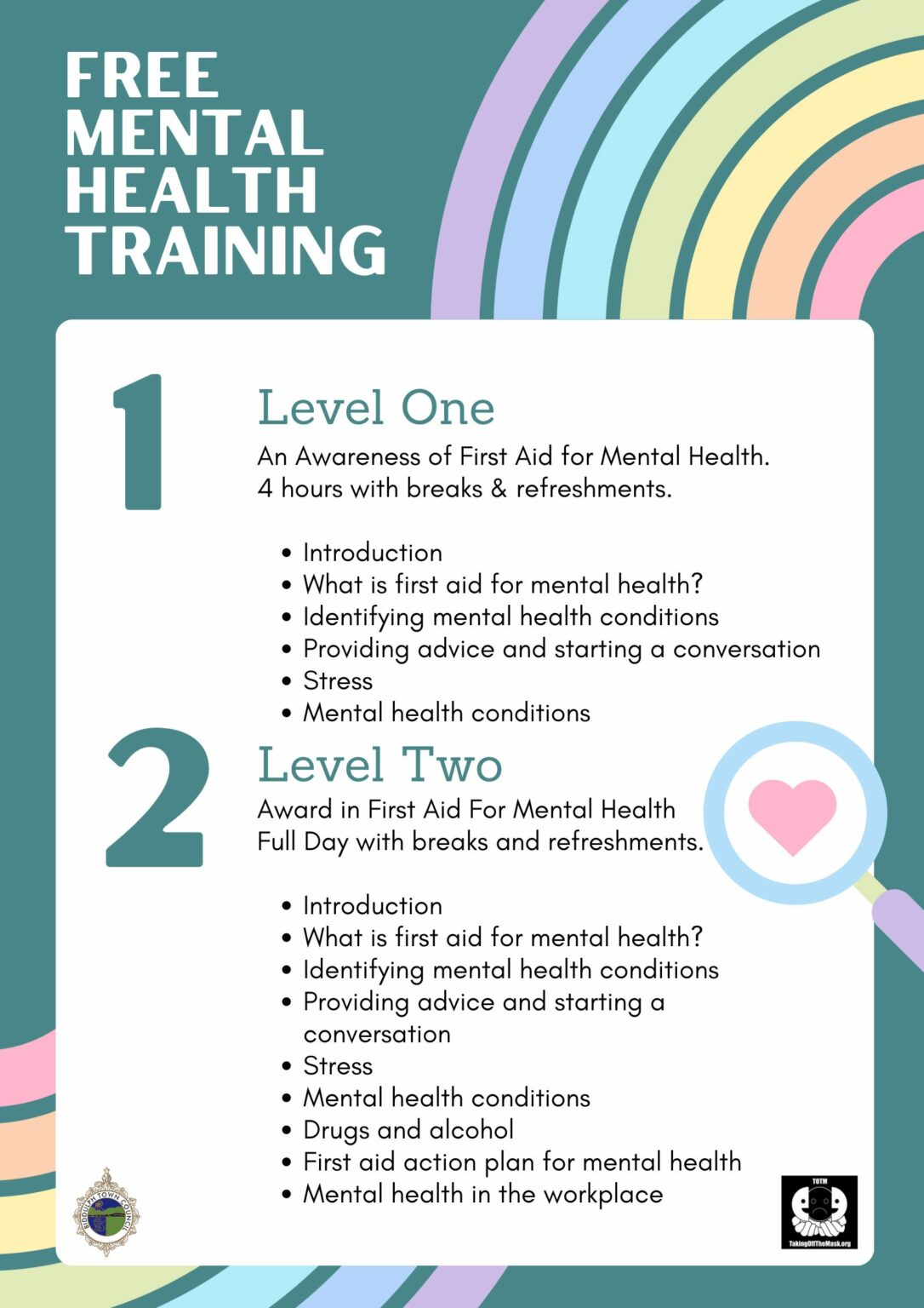 FREE Mental Health Training – Biddulph – The Garden Town of Staffordshire