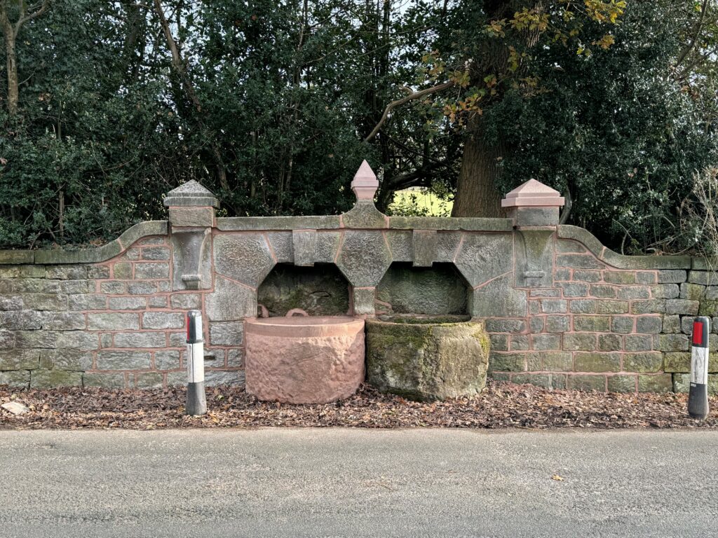 Replacement trough on Overton Road