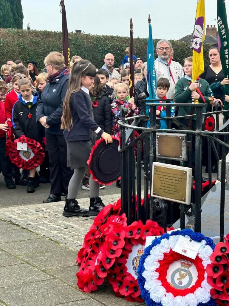 Laying of the wreaths at The Cenotaph