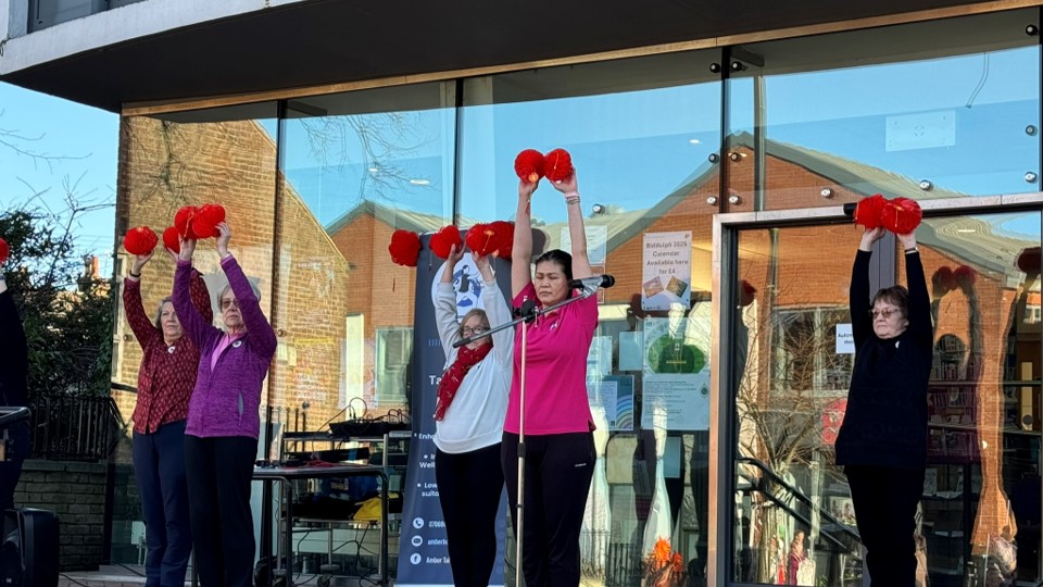 A demonstration of the traditional Chinese practice of tai chi by Amber's Tai Chi Group