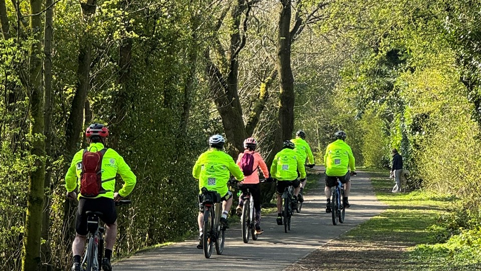 The Cycling Team Setting Off