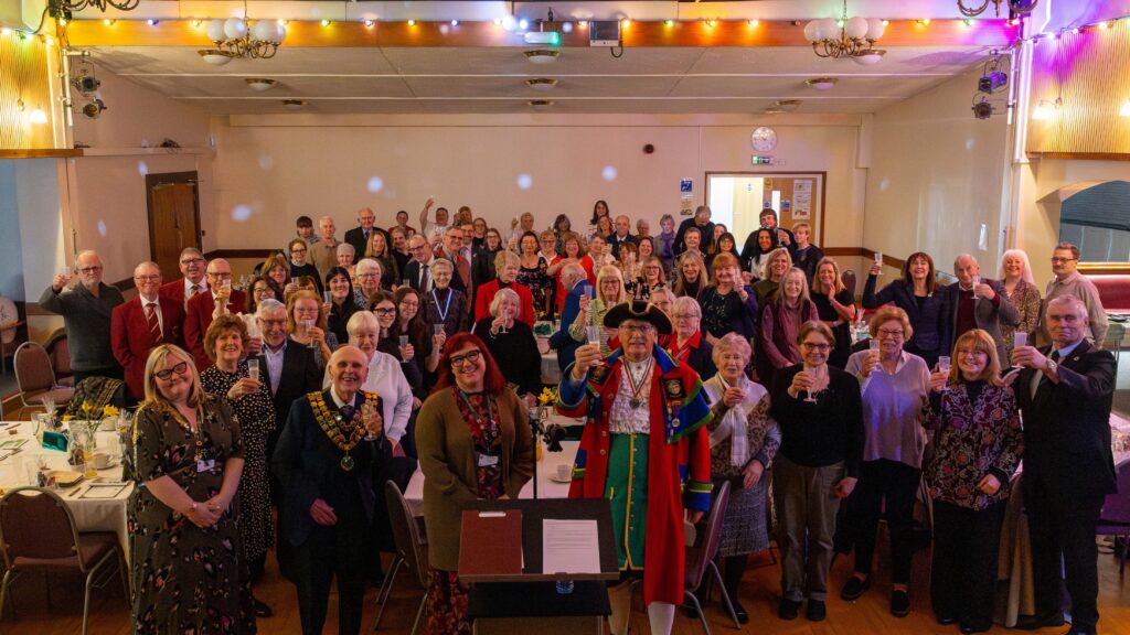 A group photo of attendees.