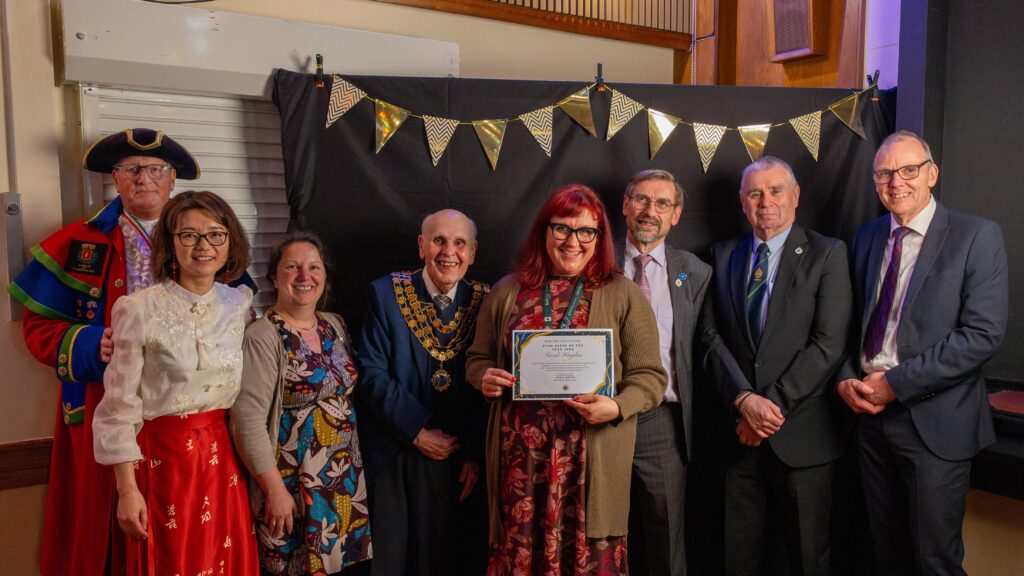 Biddulph Town Councillors with the Chief Officer, Mrs Sarah Haydon