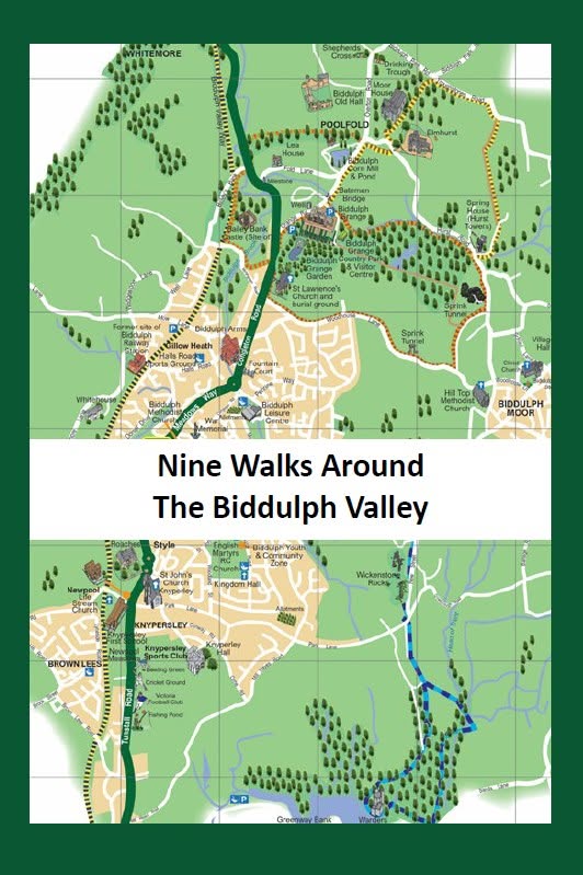 The front page of the new booklet showing a map of the Biddulph Valley